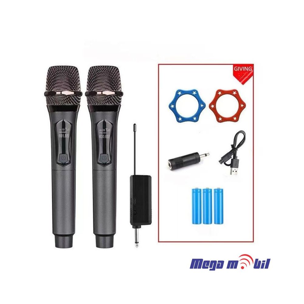 Mikrofon za Karaoke Wireless M12 (SET 2kom)