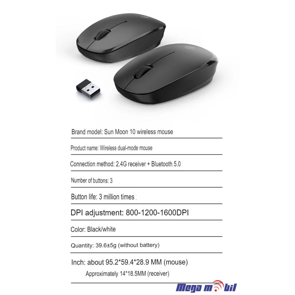 Gluvce Wireless + Bluetooth P10 white
