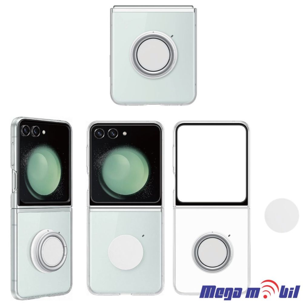 Futrola Samsung Gadget Galaxy Z Flip 5 transparent/black (predna i zadna) ORG 