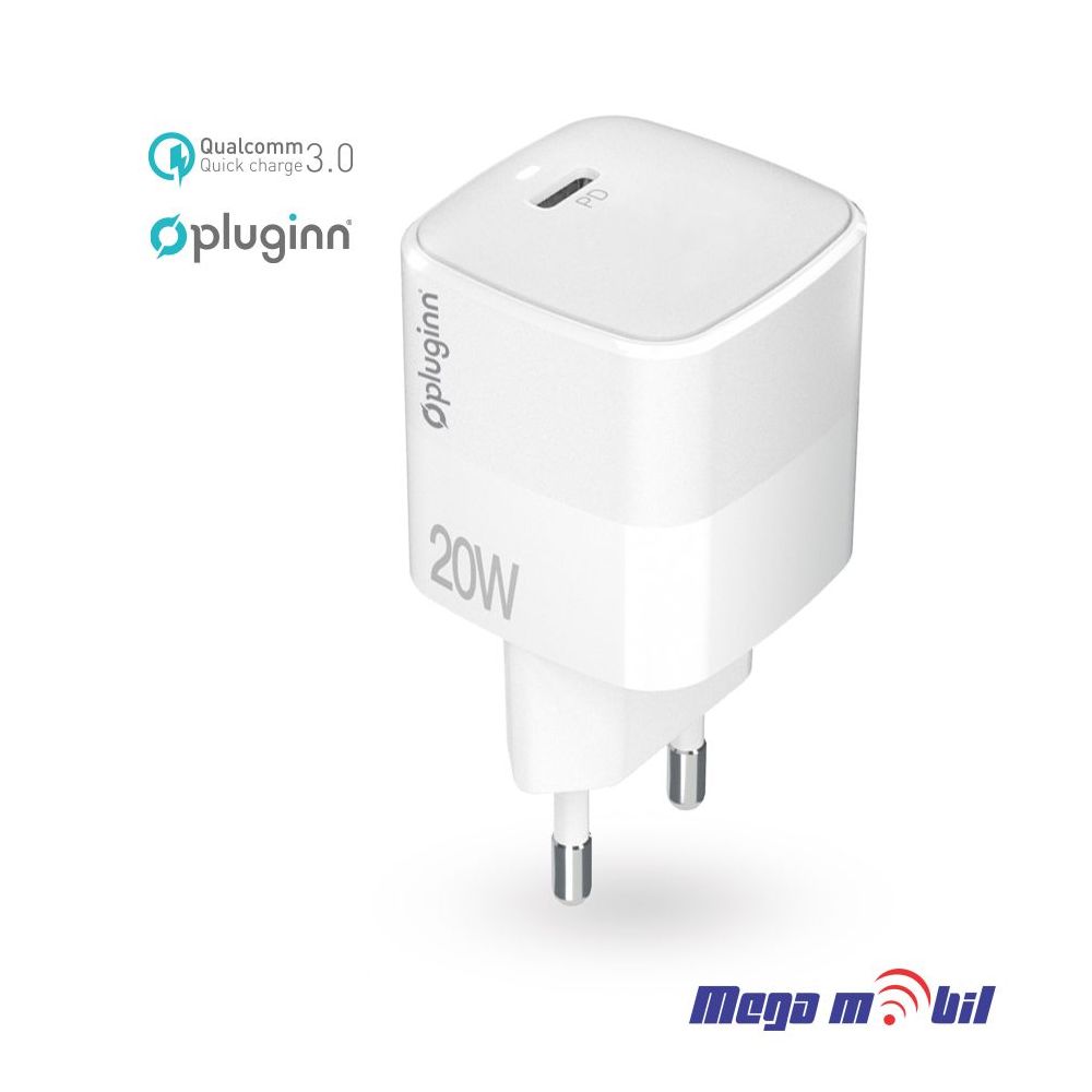 Polnac 220V iPhone Pluginn PI-D61S PD3.0 PPS 20W white