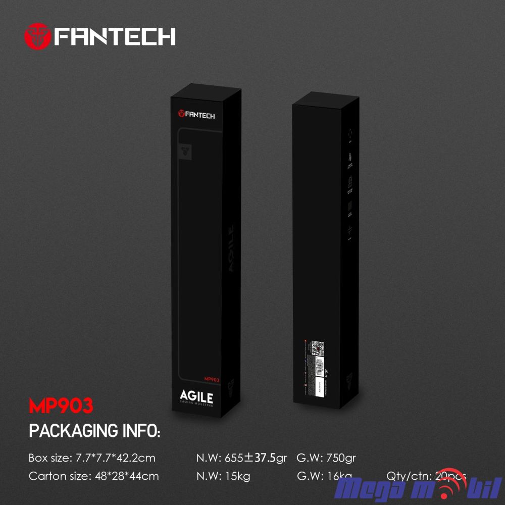 Podloga za gluvce Fantech MP903 Agile black