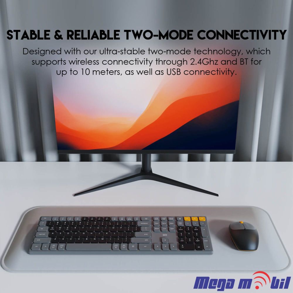 Tastatura Fantech GO WK895 Wireless Combo grey