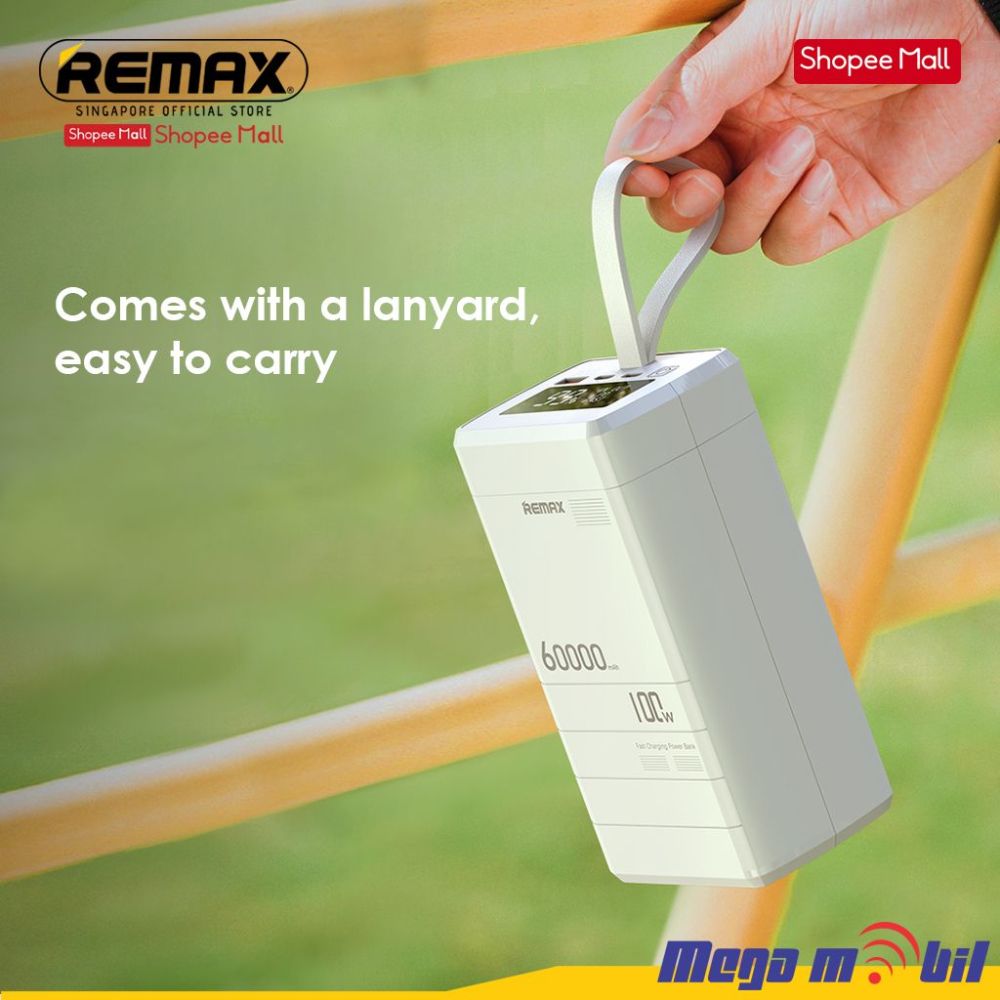 Baterija eksterna 60000mAh REMAX Dinba RPP-650 FAST+PD 100W white