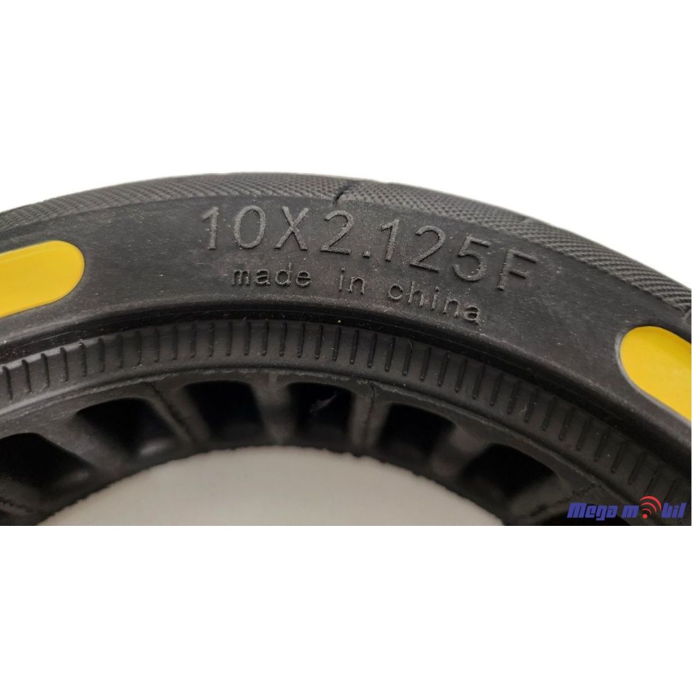 Polna guma za trotinet 10x2.125 za Ninebot Segway THREE STRIPES Yellow