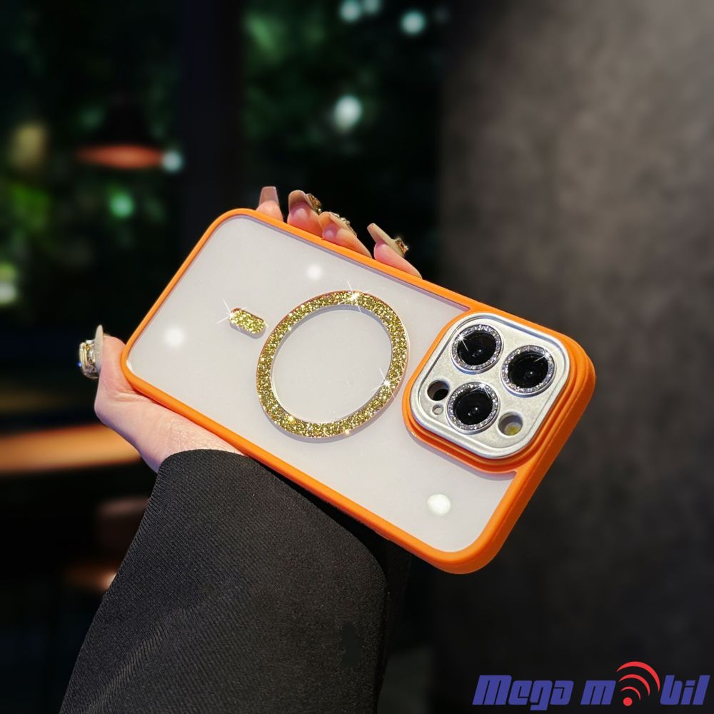 Futrola iPhone 14 Pro Magsafe Shining orange.