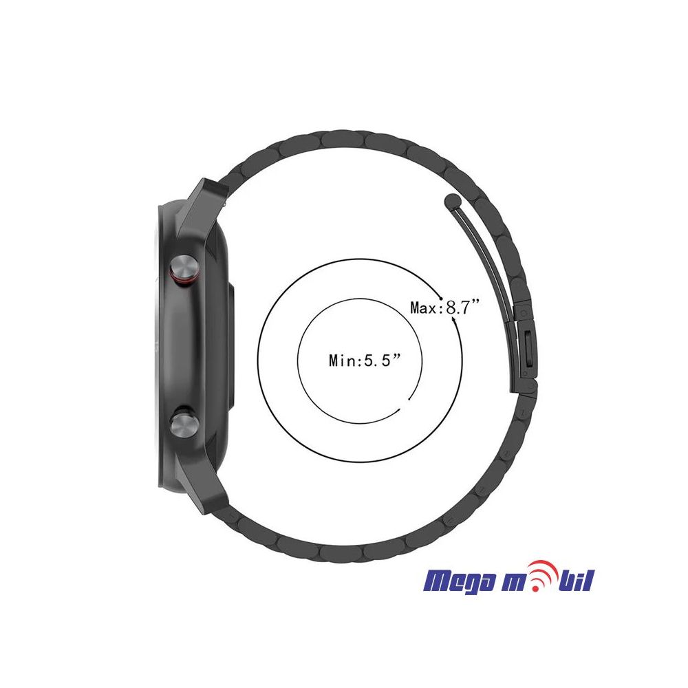 Remce za Smart Watch Uni Metal Tip 1 20mm black