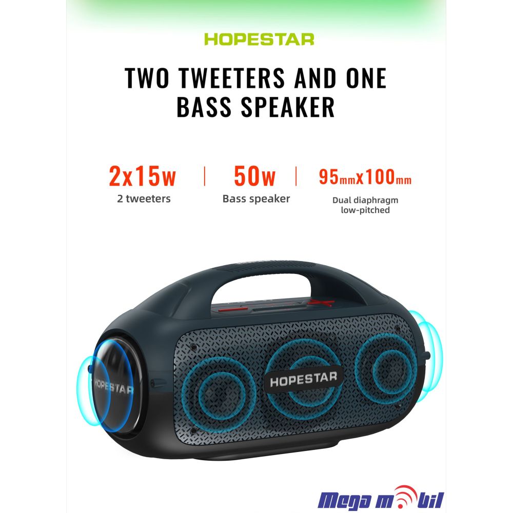 Zvucnik Bluetooth Hopestar A50 black