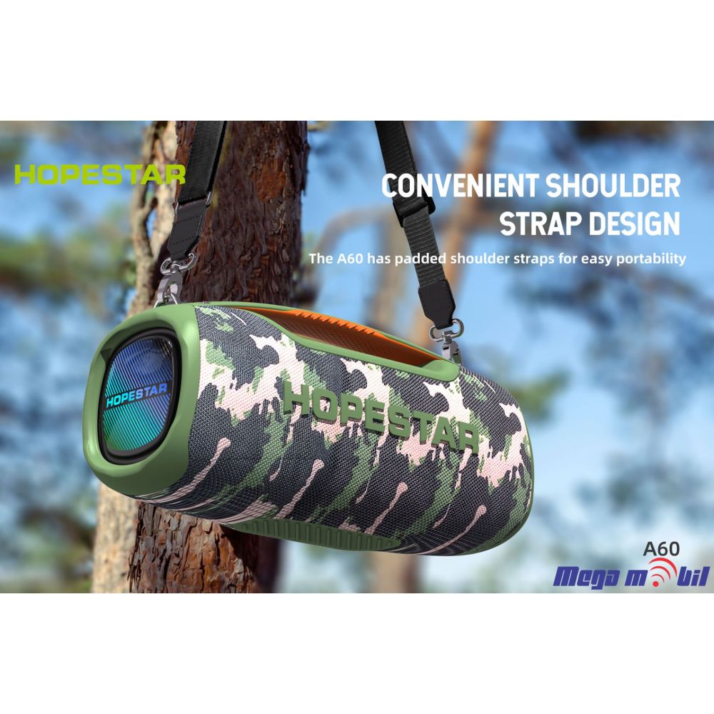 Zvucnik Bluetooth Karaoke Hopestar A60 so mikrofon blue