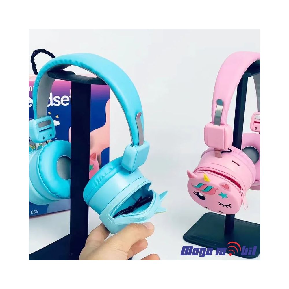 Slusalki Bluetooth Unicorn AH-807B blue.