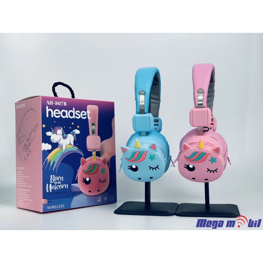 Slusalki Bluetooth Unicorn AH-807B blue.