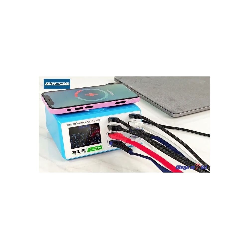 Tester Polnac RL-309AW 8 Port Wireless + Dual PD+ Dual QC3.0 