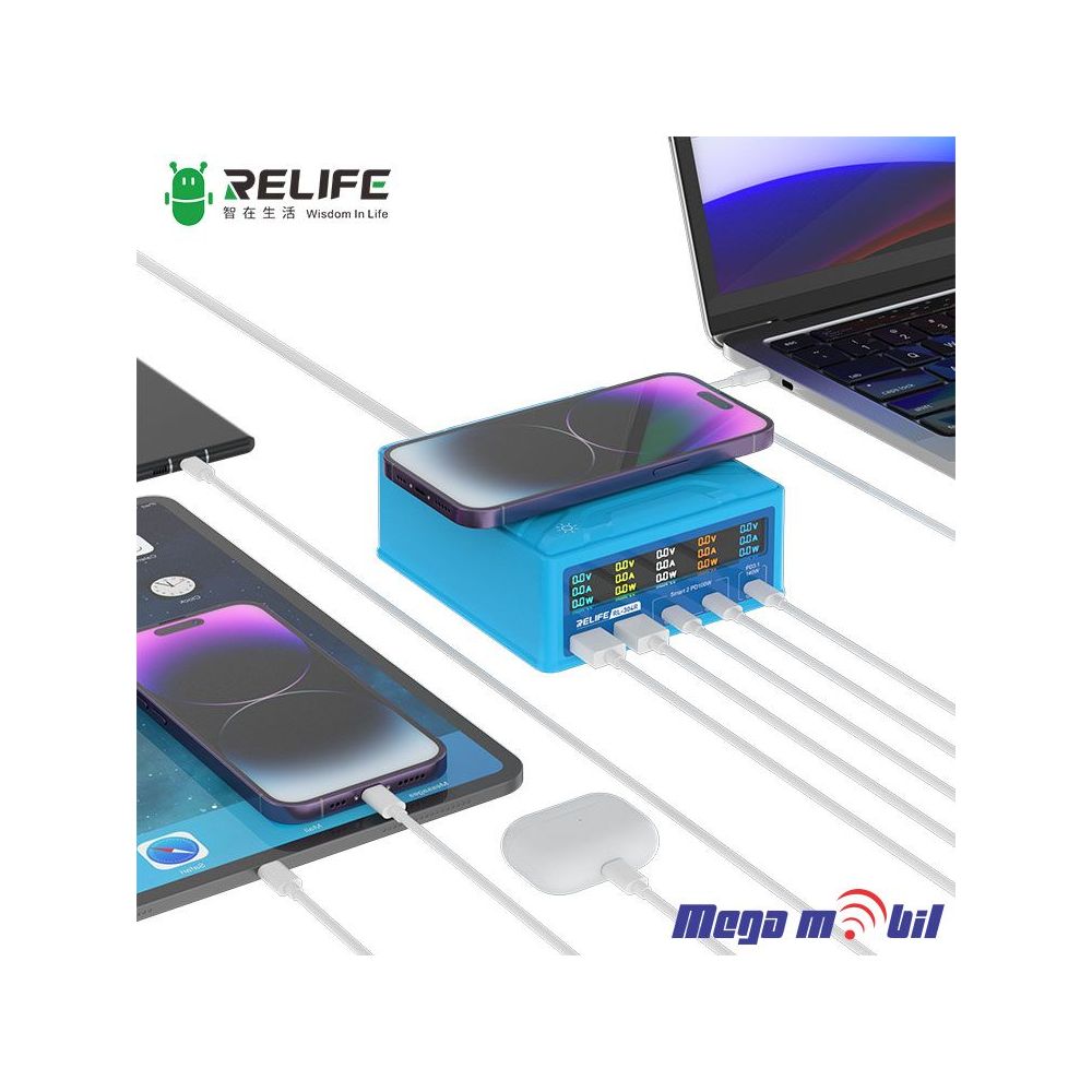 Tester Polnac RL-304R 260W Wireless + 3 ports PD + 2 ports QC3.0  