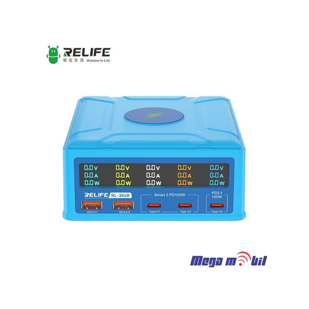 Tester Polnac RL-304R 260W Wireless + 3 ports PD + 2 ports QC3.0  