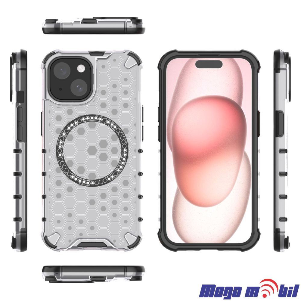 Futrola iPhone 16 Plus Hexagon transparent