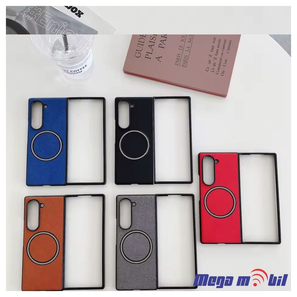 Futrola Samsung Galaxy Z Fold 6 Magsafe leather dark grey