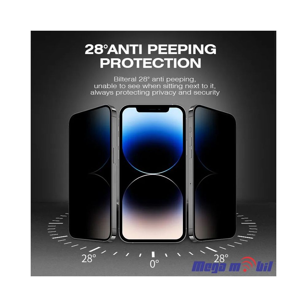 Tempered glass za iPhone 17/16 Pro X MAN Privacy