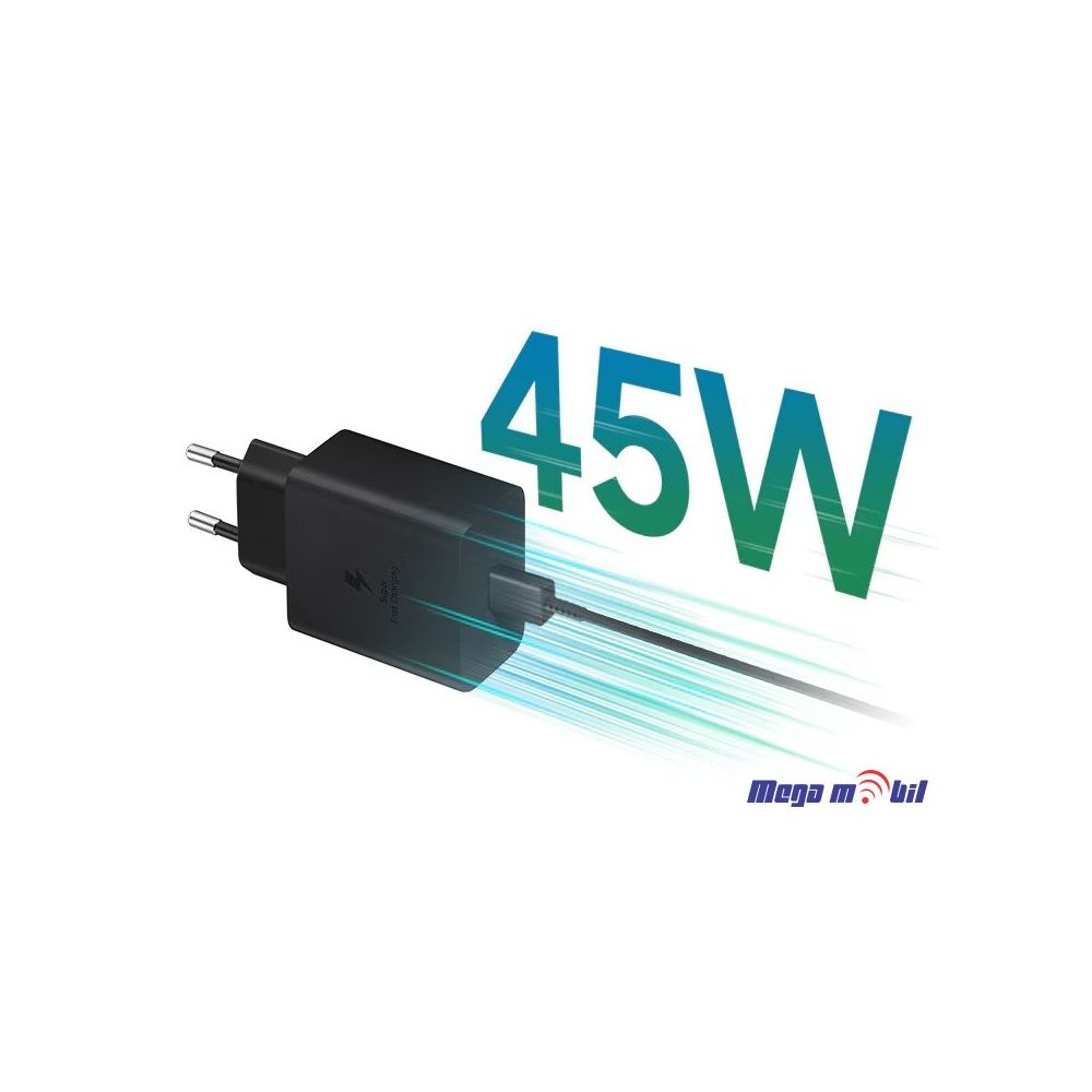 Polnac 220V Samsung 45W PD SUPER FAST black