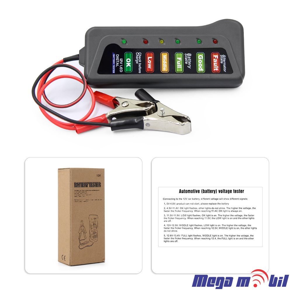 Tester za baterii digital 12V Led