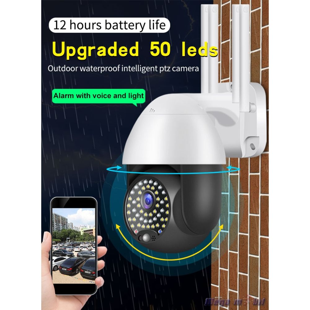 Kamera IP C-P11-50-2 2MP WiFi PTZ Dual lens+Alarm light.