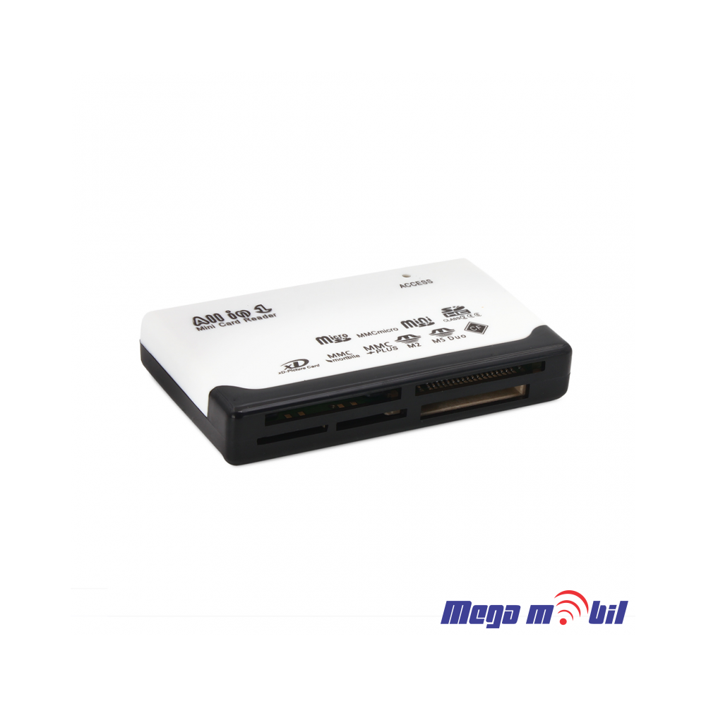 Citac za memoriska kartica All in one Tip2 white