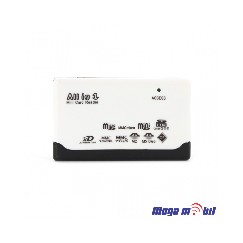Citac za memoriska kartica All in one Tip2 white