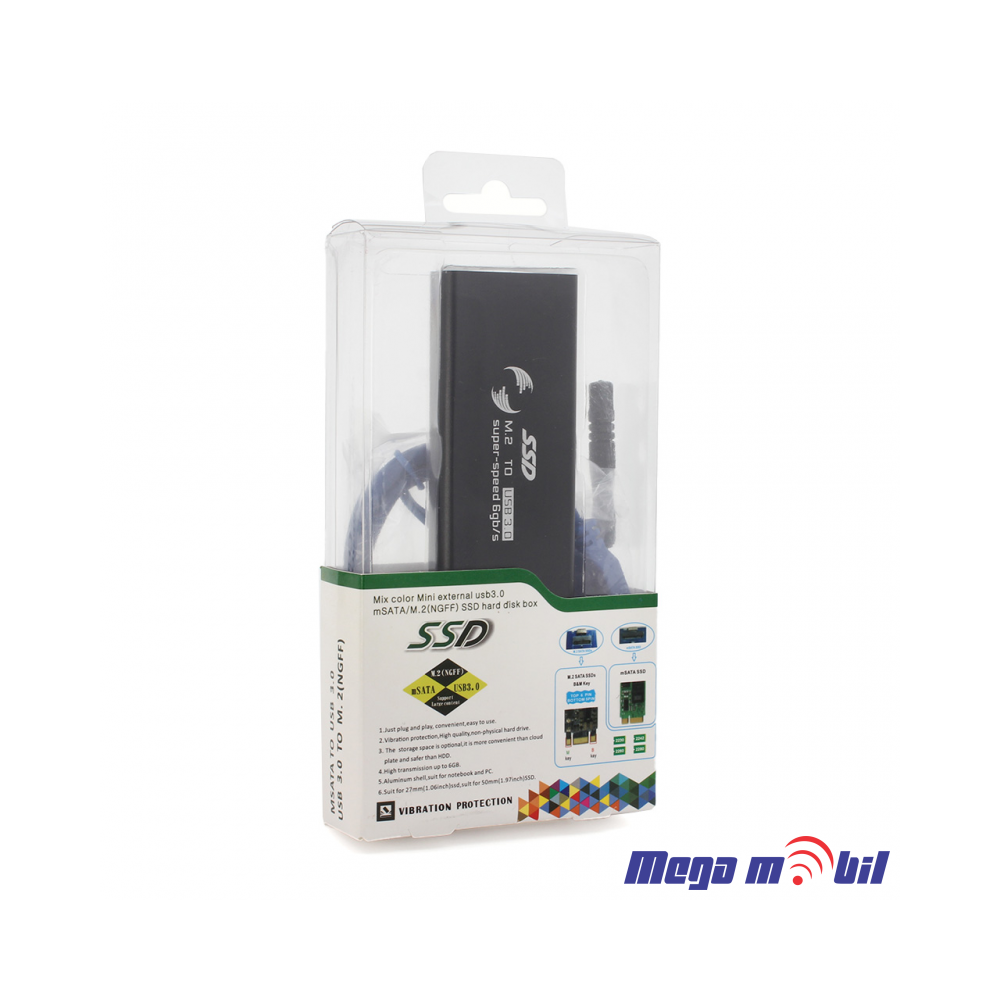 Adapter m.2 SSD na USB crn