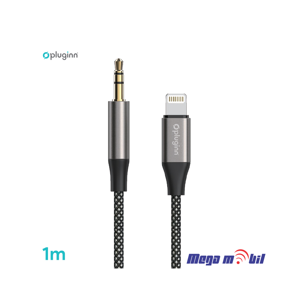 Kabel Pluginn 3.5mm na iPhone 1m black