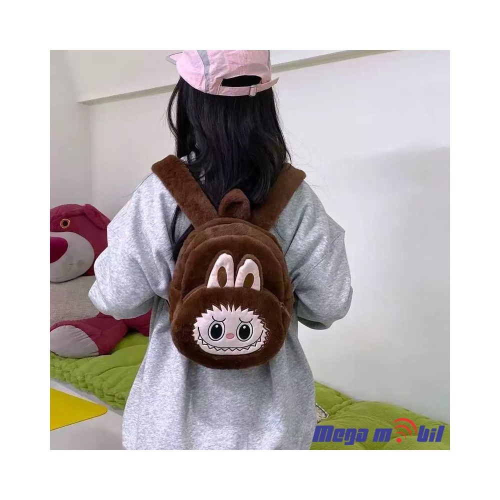 Labubu Big Head Ranec dark brown