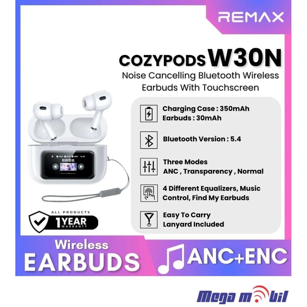 Slusalki Bluetooth REMAX CozyPods W30N white