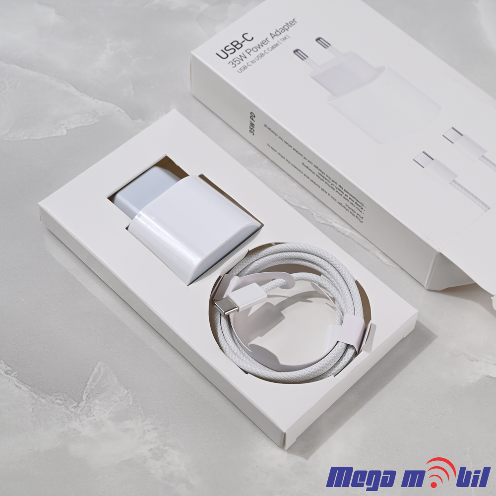 Polnac 220V iPhone PD 35W so kabel FAST