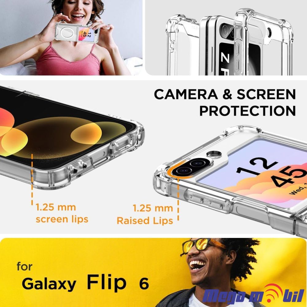 Futrola Samsung Galaxy Z Flip 6 PC transparent. 