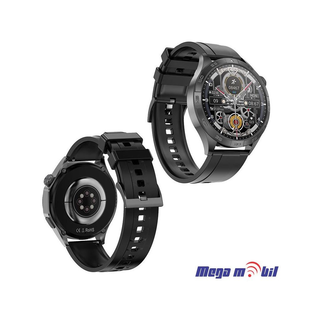 Smart Watch DT4 black (silikonsko remce)