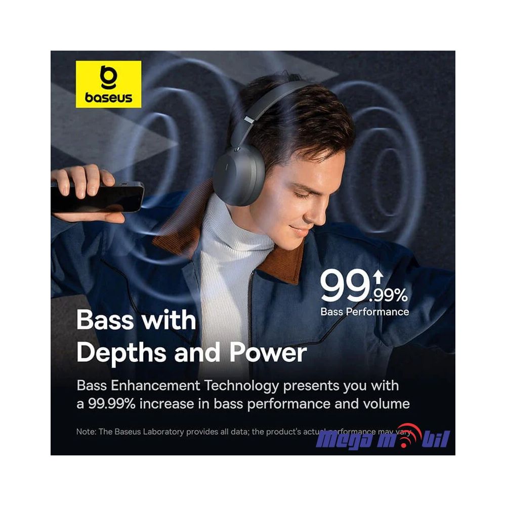 Slusalki Bluetooth Baseus Bass 35 Max
