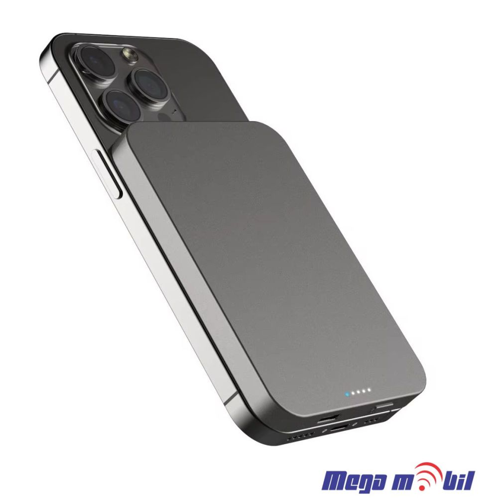 Baterija eksterna 5000mAh Magnetic Wireless MagSafe