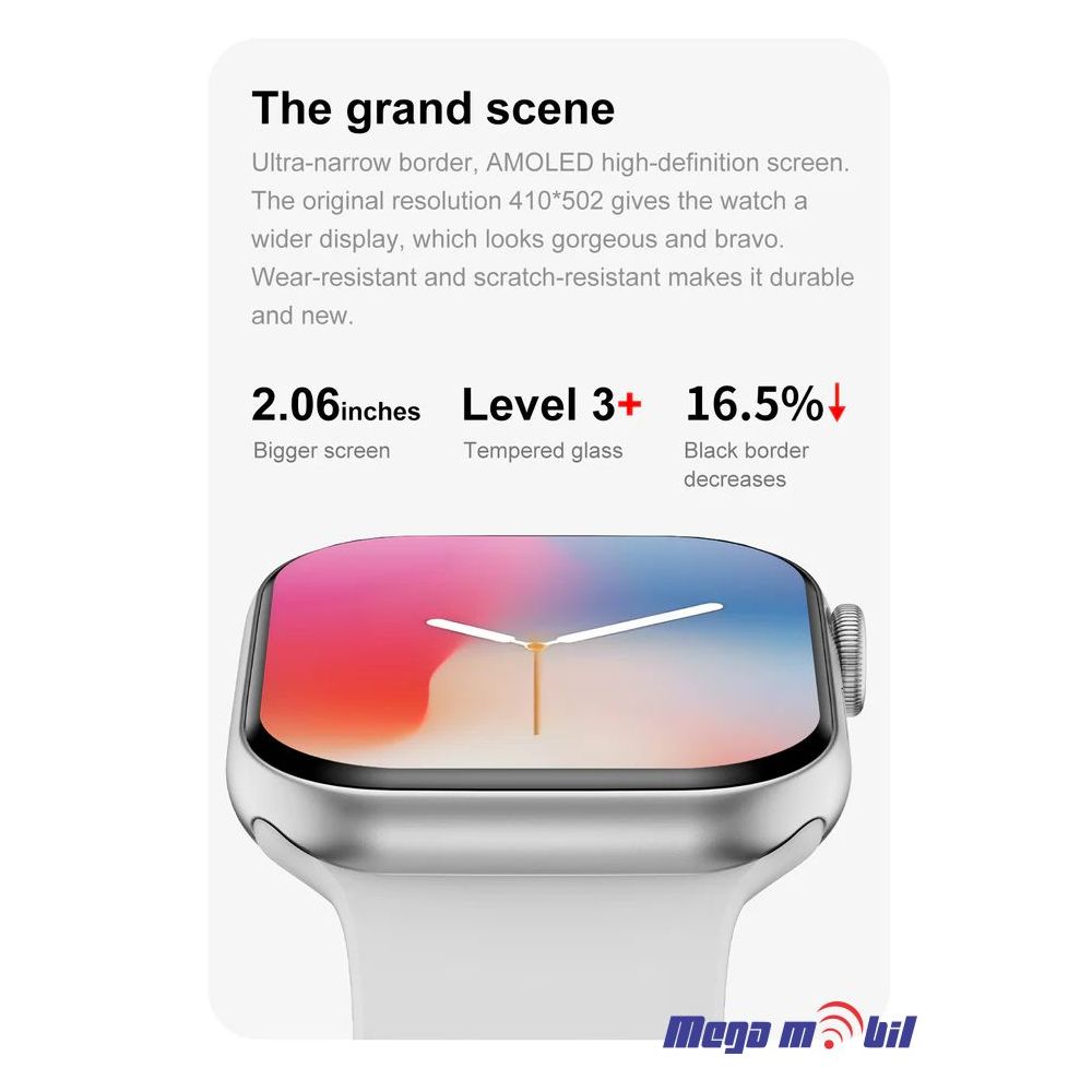 Smart Watch DT Watch X Square silver