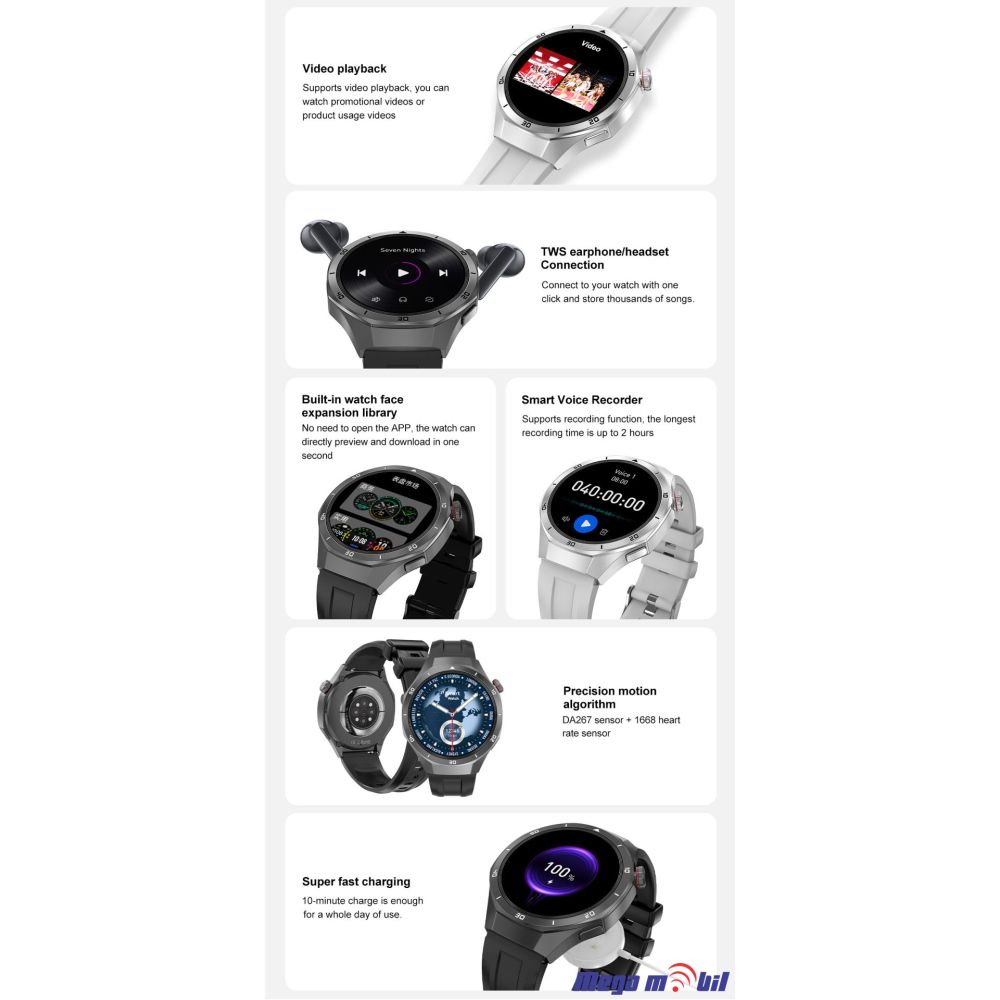 Smart Watch DT 5 Pro black
