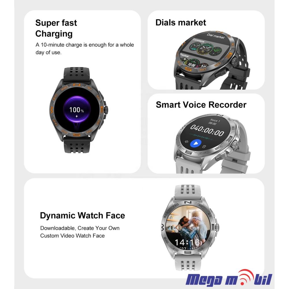 Smart Watch DTM 1 Pro black