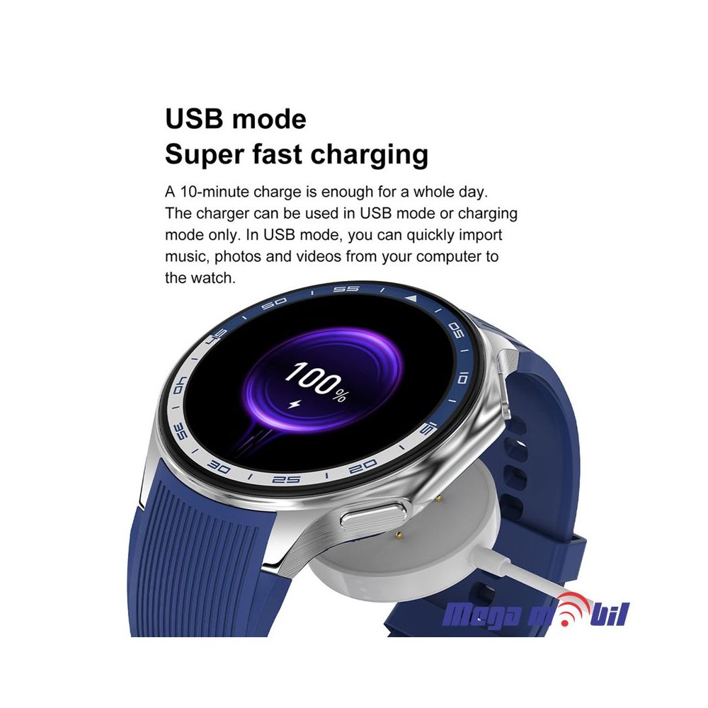 Smart Watch DT Watch X black (kozno +silikonsko remce)