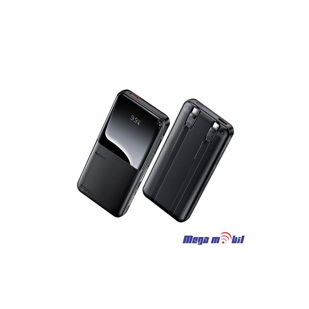 Baterija eksterna 10000mAh REMAX Cynlle RPP-679 FAST+PD +2 fast charging cables black