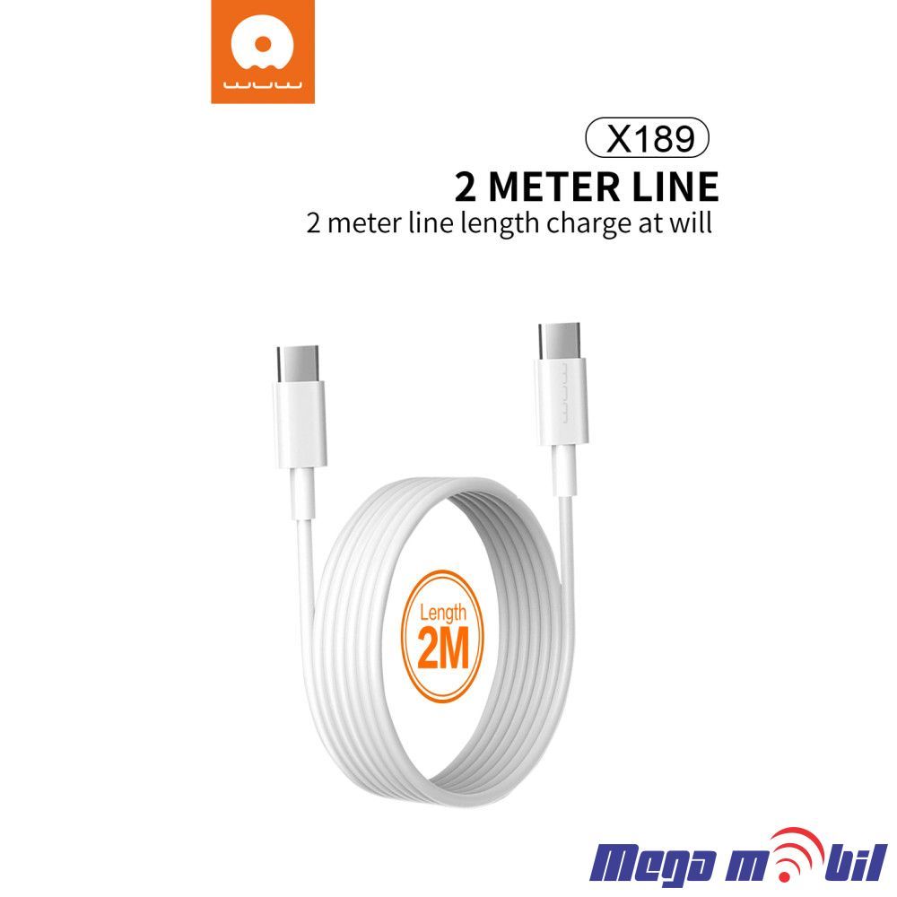 Data Kabel Type C PD WUW-X189 60W 2m FAST white