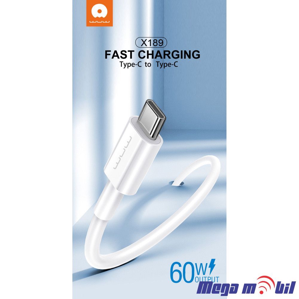 Data Kabel Type C PD WUW-X189 60W 2m FAST white