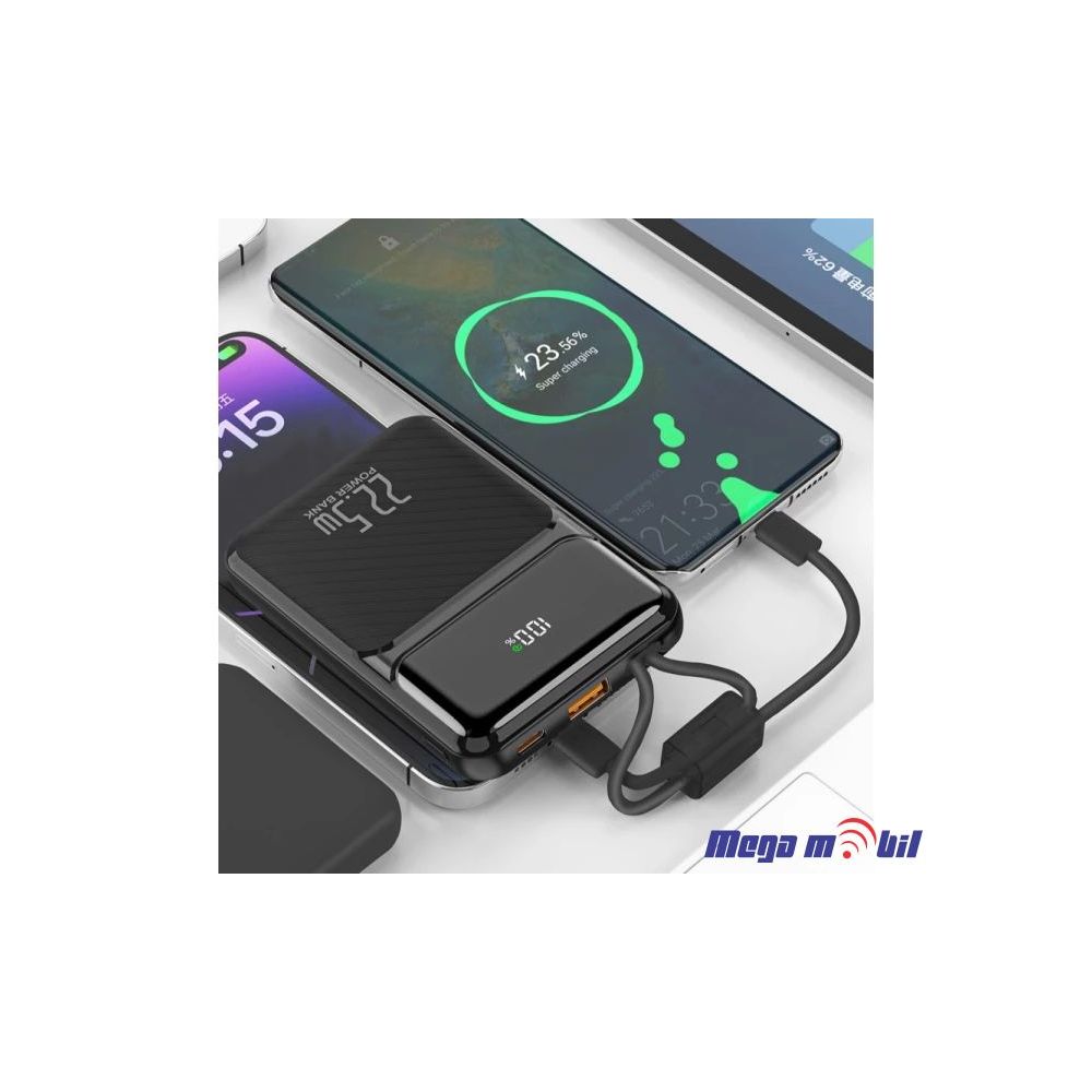 Baterija eksterna 10000mAh WUW-Y158 FAST+PD black
