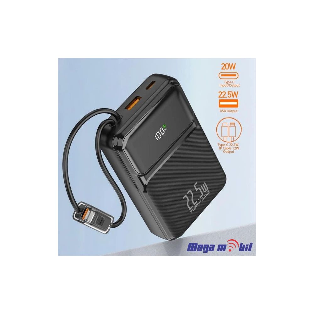 Baterija eksterna 20000mAh WUW-Y159 FAST+PD black