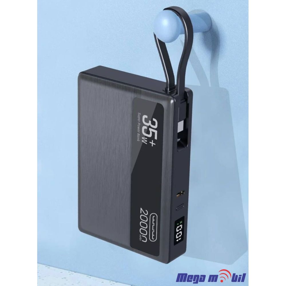 Baterija eksterna 20000mAh WUW-Y155 FAST+PD 35W black
