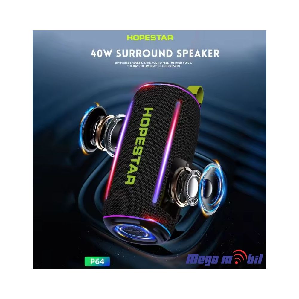 Zvucnik Bluetooth Hopestar P64 black