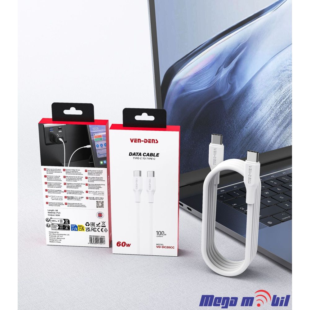 Data Kabel iPhone VD-DC20L 1m FAST white