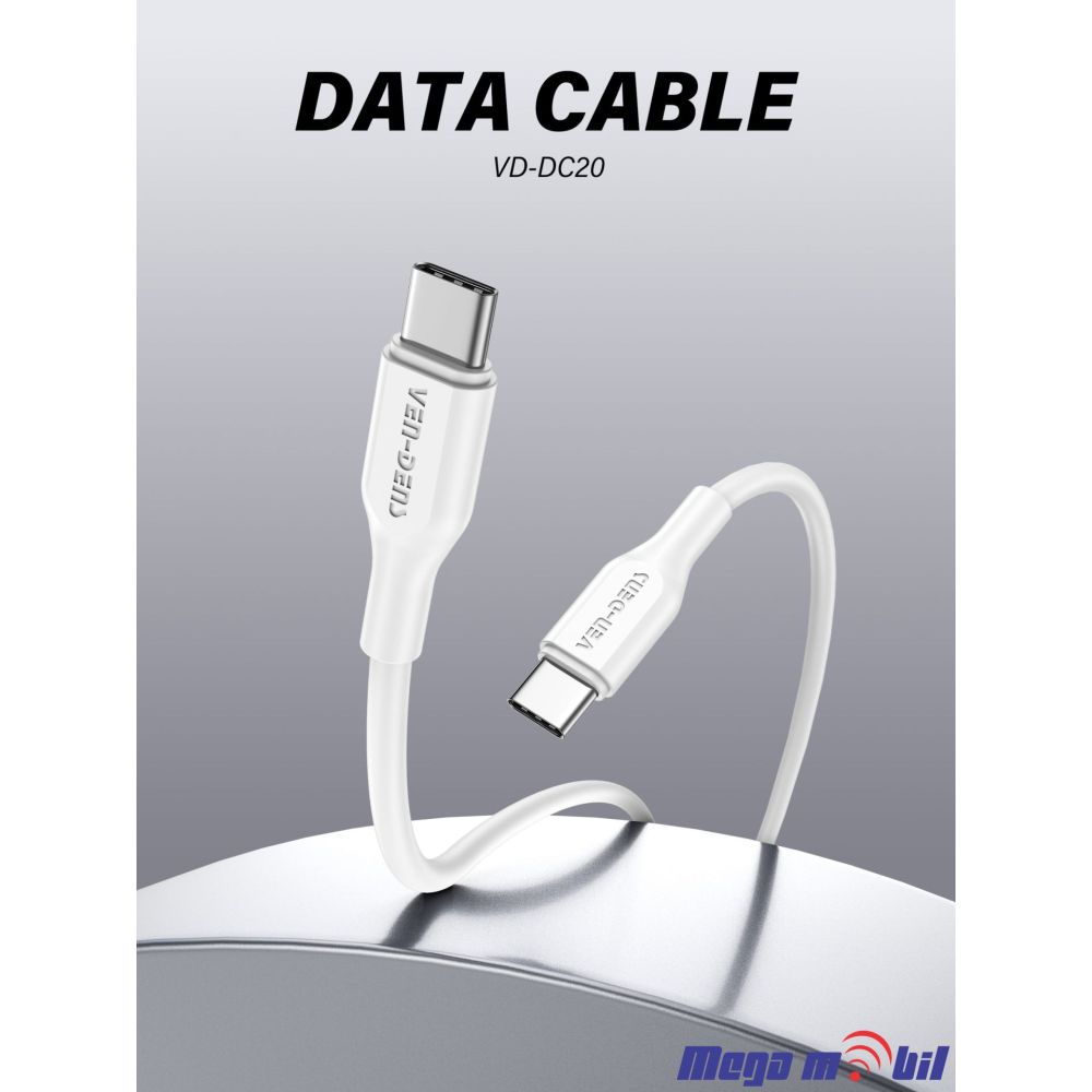 Data Kabel Type C PD VD-DC21CC 60W 1m FAST white