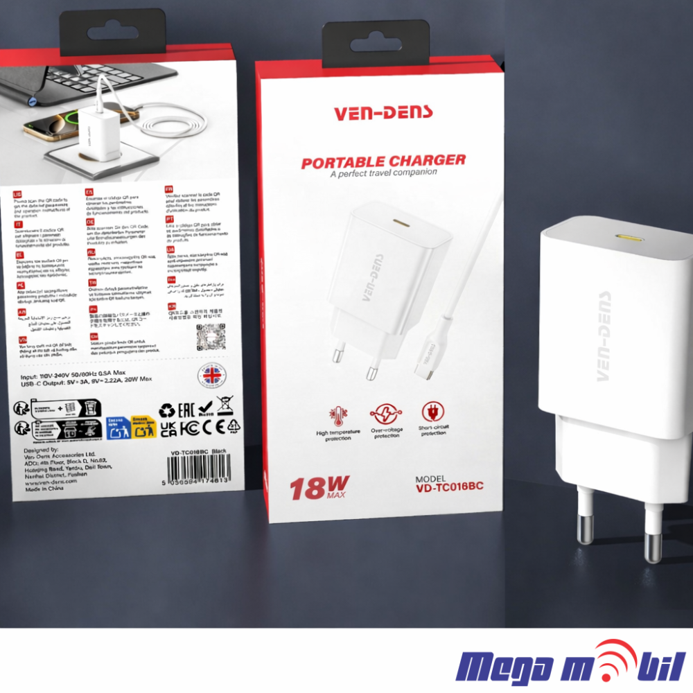 Polnac 220V VD-TC016BA USB 2.1A white