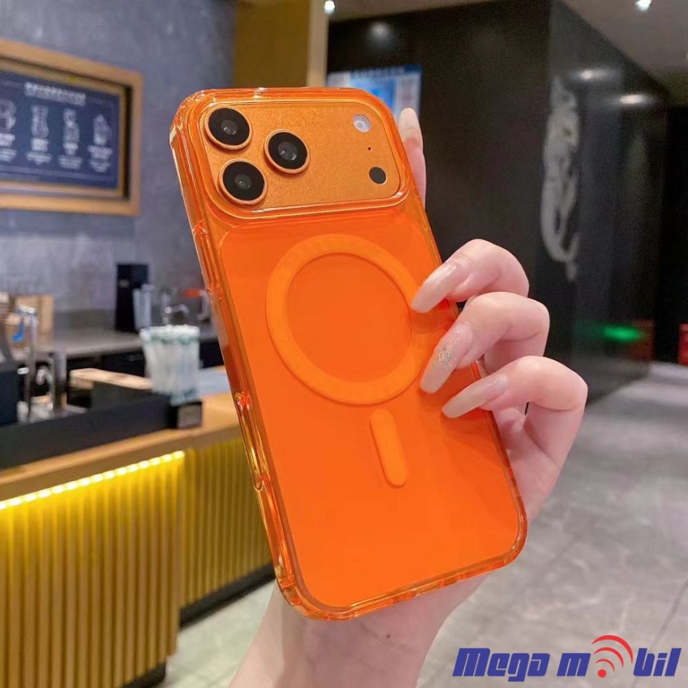 Futrola iPhone 17 Crystal magnetic orange