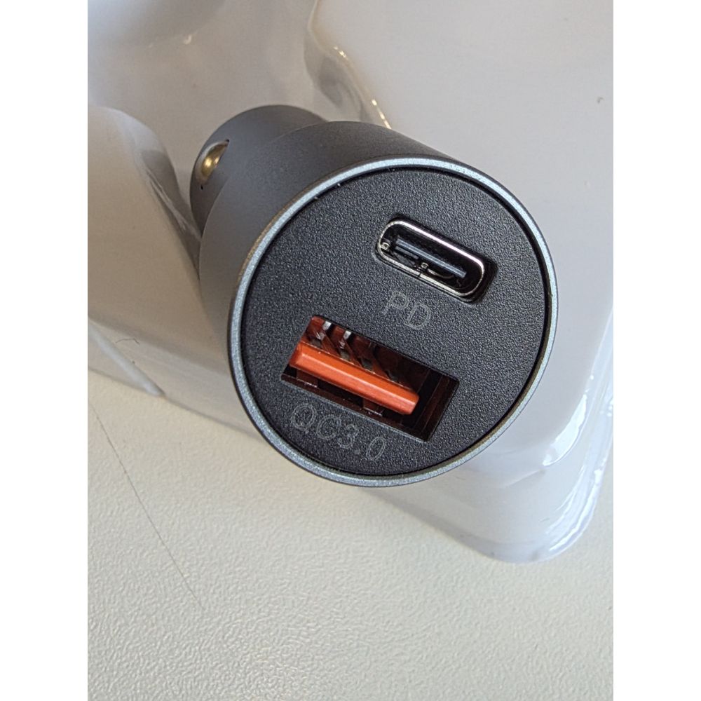 Polnac 12V/24V Type C PD Pluginn PI-40, PD 20W, QC 3.0 18W, grey